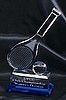 Crystal Tennis Award (4 1/4"x10")